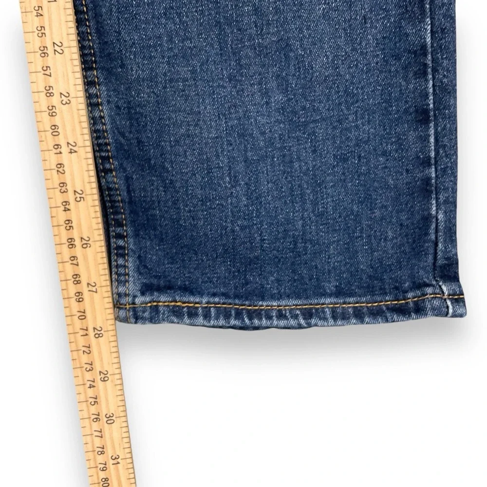 Levis Jeans Men 33x30 (ACTUAL 32x27.5) Dark Blue 505 Straight Cowboy Regular